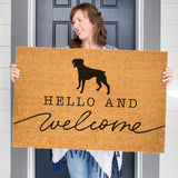 Boxer Welcome Mat, German Boxer Doormat, Cute Dog Door Mat, Animal Front Doormat, Dog Breed Outdoor Rug, Dog Lover Gift, Custom Mat