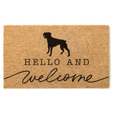 Boxer Welcome Mat, German Boxer Doormat, Cute Dog Door Mat, Animal Front Doormat, Dog Breed Outdoor Rug, Dog Lover Gift, Custom Mat