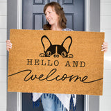 Bulldog Head Welcome Mat, French Bulldog Doormat, Cute Dog Door Mat, Animal Front Doormat, Dog Breed Outdoor Rug, Dog Lover Gift, Custom Mat