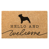 Bulldog Welcome Mat, French Bulldog Doormat, Cute Dog Door Mat, Animal Front Doormat, Dog Breed Outdoor Rug, Dog Lover Gift, Custom Mat