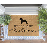 Bulldog Welcome Mat, French Bulldog Doormat, Cute Dog Door Mat, Animal Front Doormat, Dog Breed Outdoor Rug, Dog Lover Gift, Custom Mat