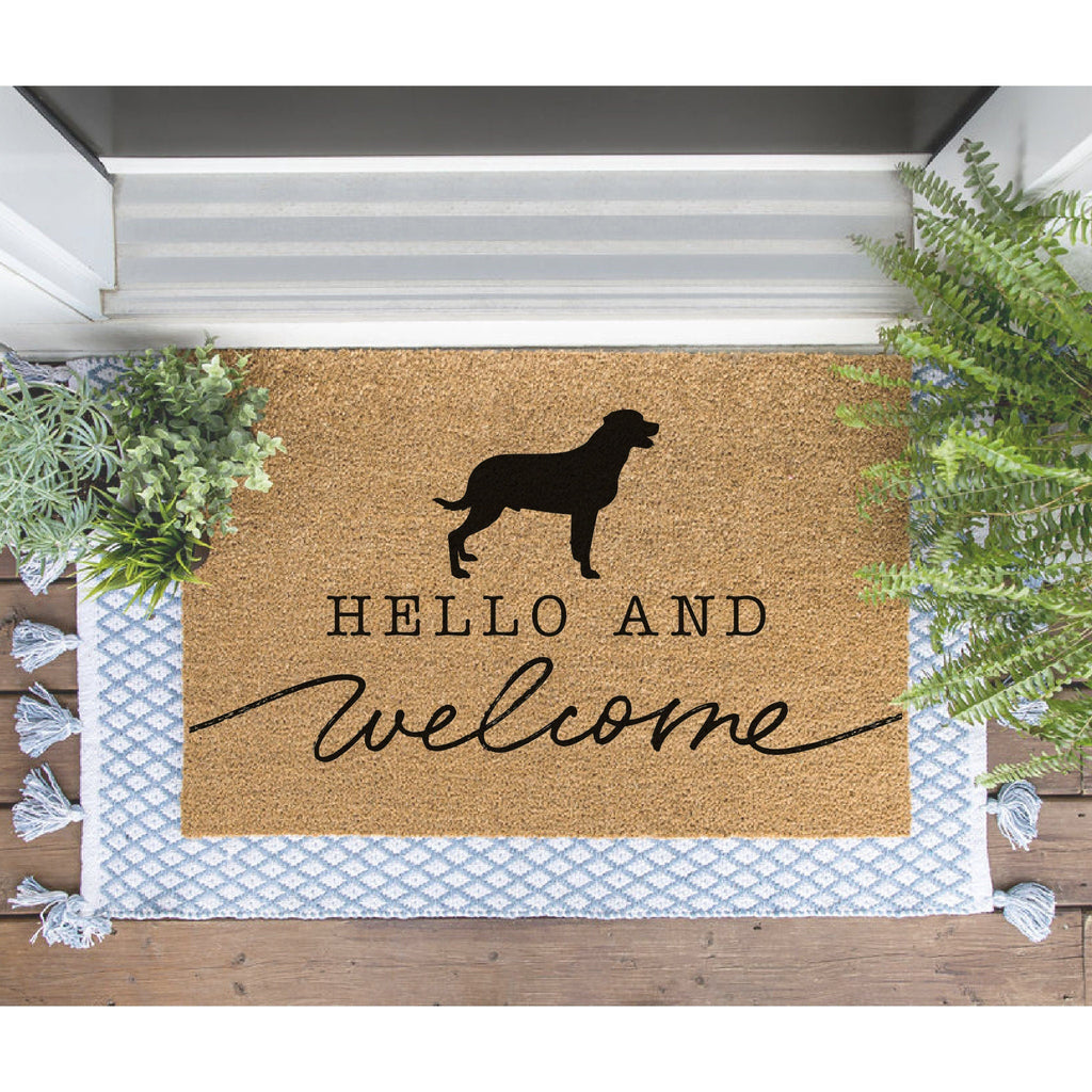 Labrador Retriever Doormat, Lab Welcome Mat, Cute Dog Door Mat, Animal Front Doormat, Dog Breed Outdoor Rug, Dog Lover Gift, Lab Dog Gift