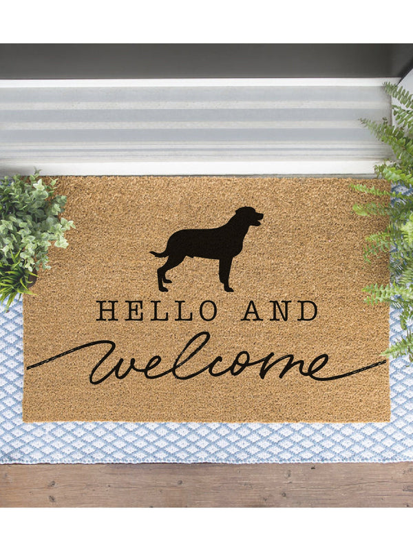 Labrador Retriever Doormat, Lab Welcome Mat, Cute Dog Door Mat, Animal Front Doormat, Dog Breed Outdoor Rug, Dog Lover Gift, Lab Dog Gift