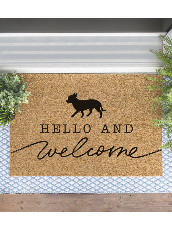 Chihuahua Doormat, Chihuahua Welcome Mat, Cute Dog Door Mat, Animal Front Doormat, Dog Breed Outdoor Rug, Dog Lover Gift, Custom Mat